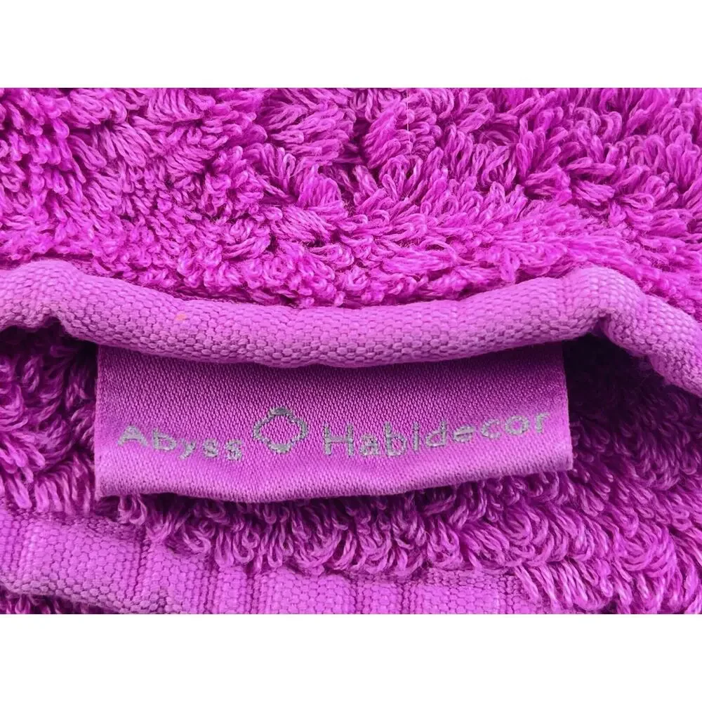 Abyss Hand Towels Pink Fuschia Orchid Egyptian Cotton Bath Mat Rug Portugal Long